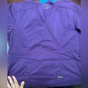 Cherokee Women's Purple Scrub Top